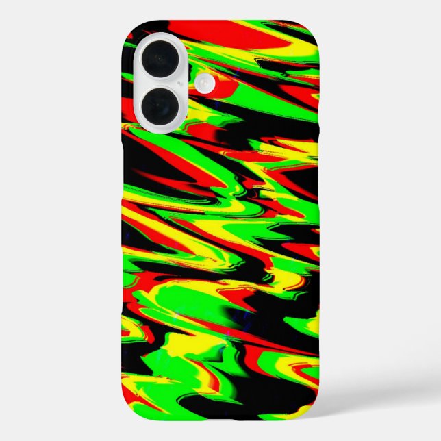 Coques Case-Mate iPhone Reggae Rasta Rastafarian Vert Rouge Noir (Verso)