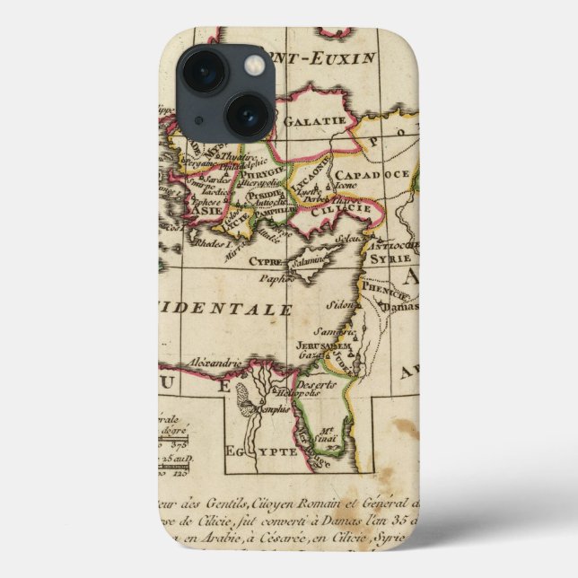 Coques Case-Mate iPhone Régions, endroits dans le nouveau testament (Verso)