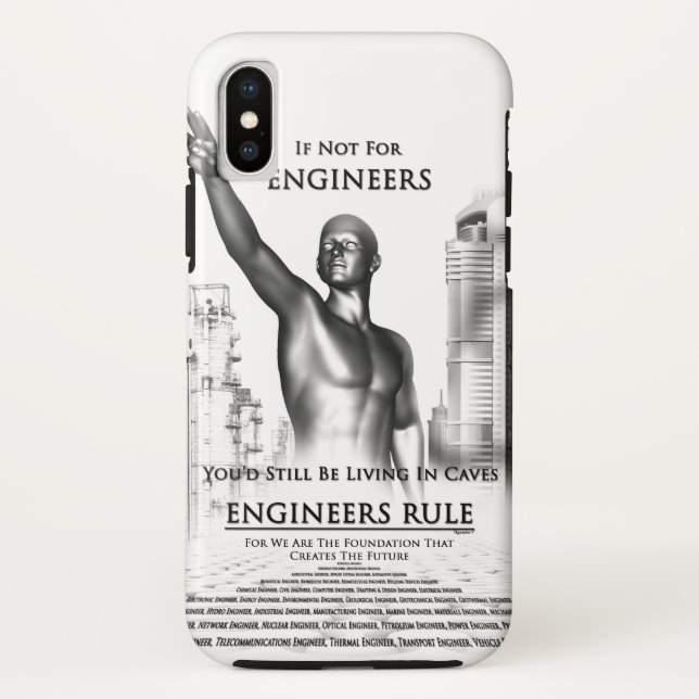 Coques Case-Mate iPhone Règle des ingénieurs (Dos)