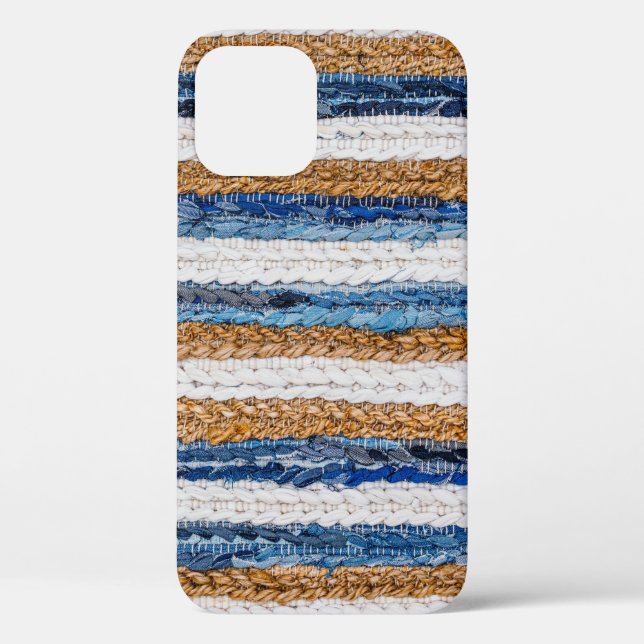 Coques Case-Mate iPhone Rein patchwork : jean recyclé tapis. (Verso)
