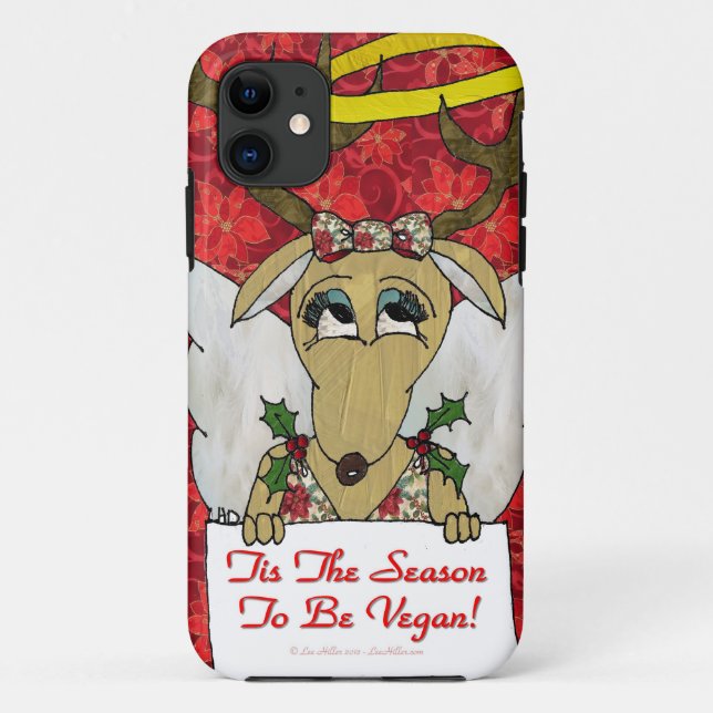 Coques Case-Mate iPhone Reindeer Angel C'est la saison d'être Vegan (Dos)