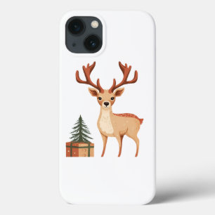 Case-Mate iPhone CASE RÉINDEUR ET ARBRE DE NOËL