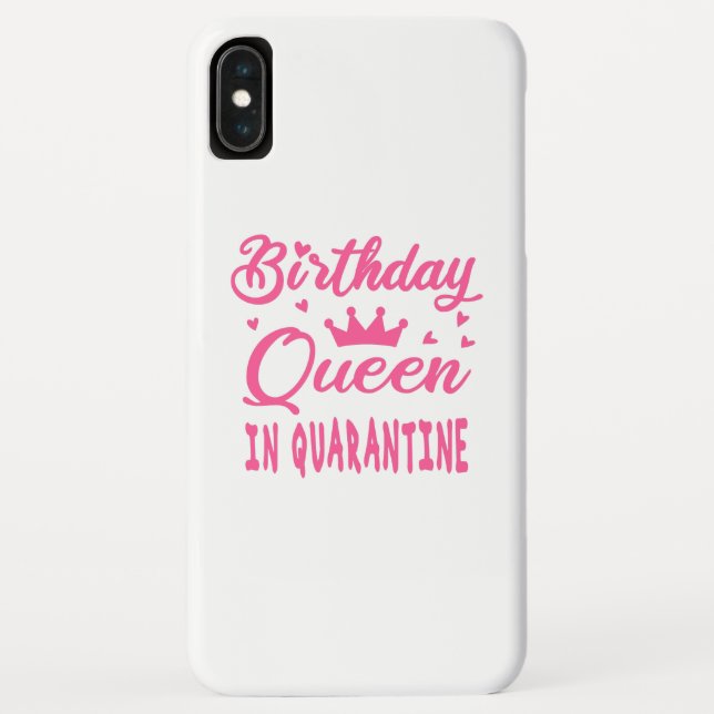 Coques Case-Mate iPhone Reine d'anniversaire en quarantaine (Dos)