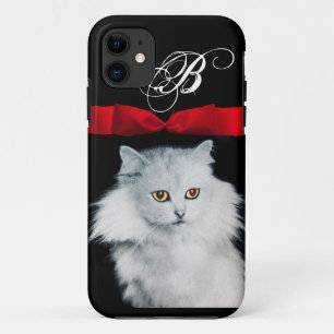 COQUE Case-Mate POUR iPhone REINE DE CHAUSSURES BLANCHES AVEC MONOGRAMME ROUGE