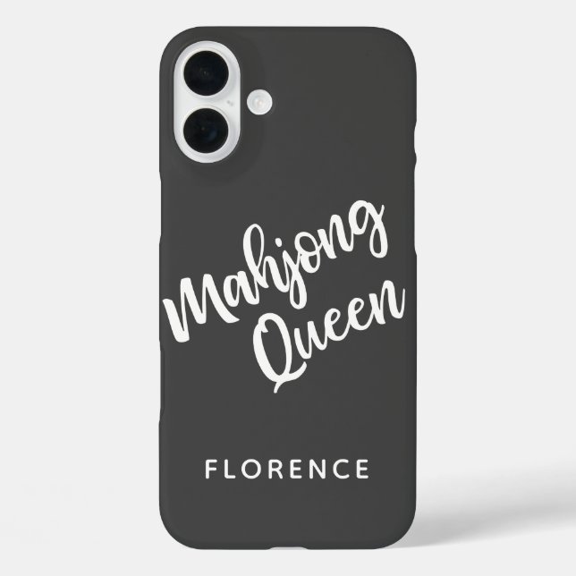 Coques Case-Mate iPhone Reine de Mahjong Personnalisée (Verso)