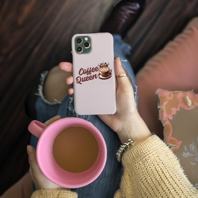 Coques Case-Mate iPhone Reine du café (*shown on iPhone II pro, available on all models/makes.)