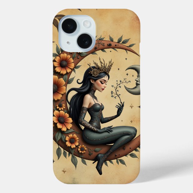 Coques Case-Mate iPhone Reine du Croissant de Tournesol  (Verso)