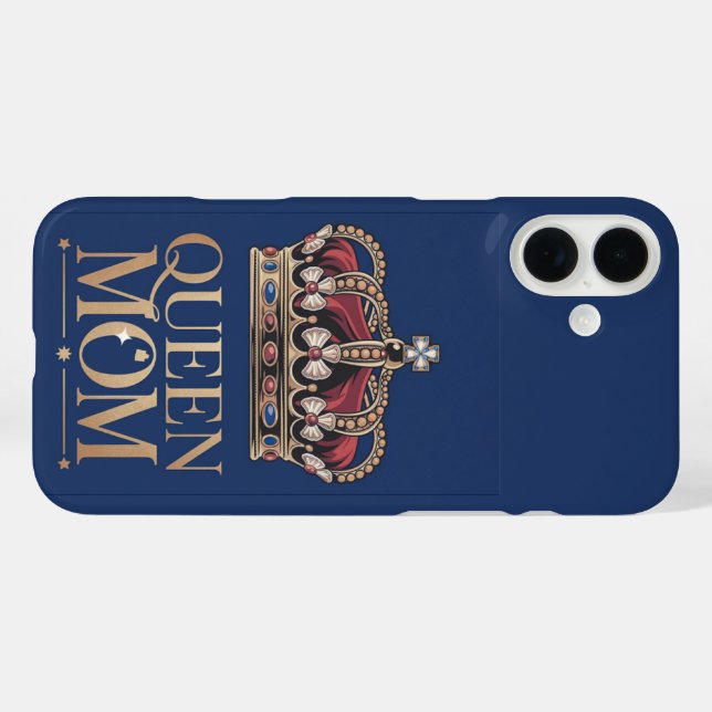 Coques Case-Mate iPhone Reine Maman Couronne (Verso (horizontal))