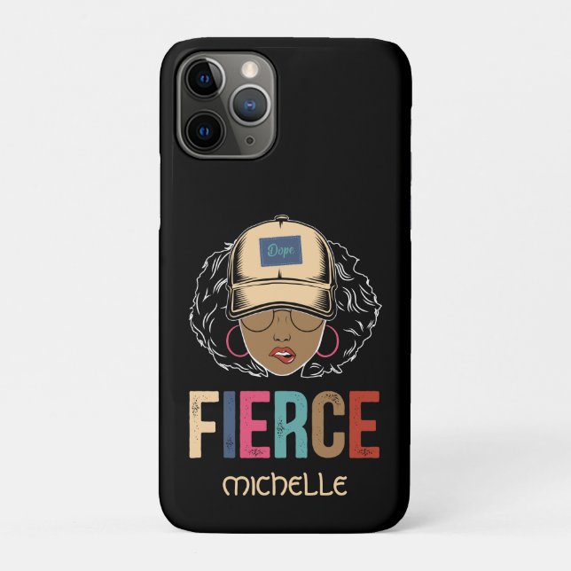 Coques Case-Mate iPhone Reine noire | Fierce | Femme noire (Dos)