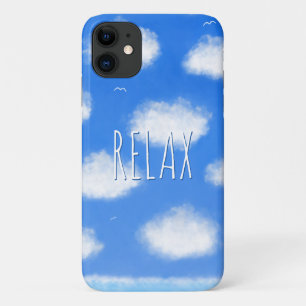 Case-Mate iPhone Case Relax Blue Sky Nuages Motivational Devis