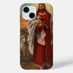 Coque Case-Mate iPhone Religion vintage, Christ le bon berger troupeau