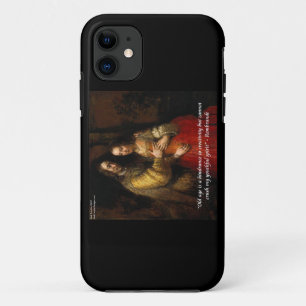 Coque Case-Mate iPhone Rembrandt "La mariée juive" & Célèbre citation sur