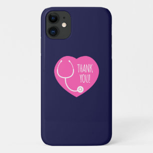 Case-Mate iPhone Case Remerciements  Stéthoscope à coeur rose