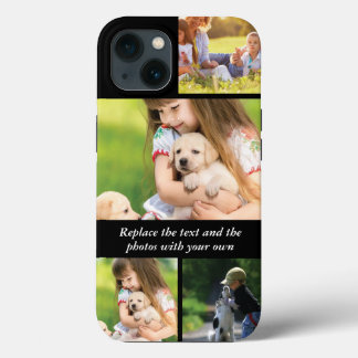 Case-Mate iPhone Case Remplacez le texte et les photos par le vôtre