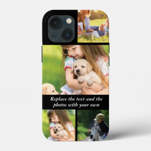 Case-Mate iPhone Case Remplacez le texte et les photos par le vôtre
