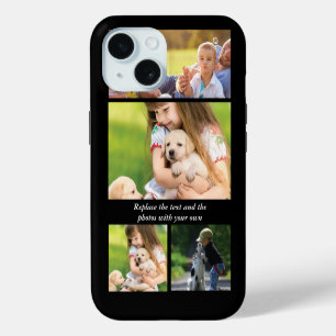 Coque Case-Mate iPhone Remplacez le texte et les photos par le vôtre