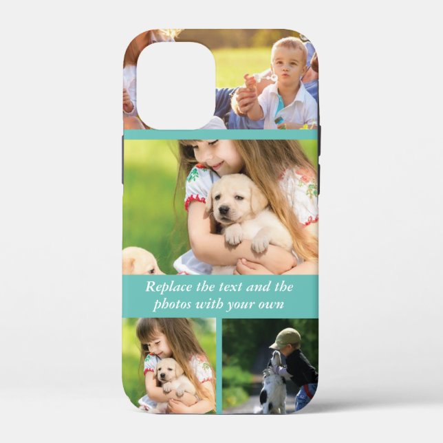 Coques Case-Mate iPhone Remplacez le texte et les photos par le vôtre (Verso)