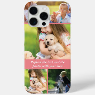 Coque Case-Mate iPhone Remplacez le texte et les photos par vos propres é
