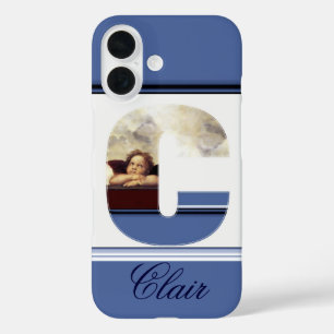 Coque Pour iPhone 16 RENAISSANCE ANGEL C LETTRE À ailes Cherub Monogram