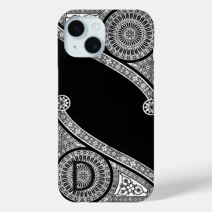 Coque Case-Mate iPhone RENAISSANCE ARCHITECTE Monogramme Noir Blanc