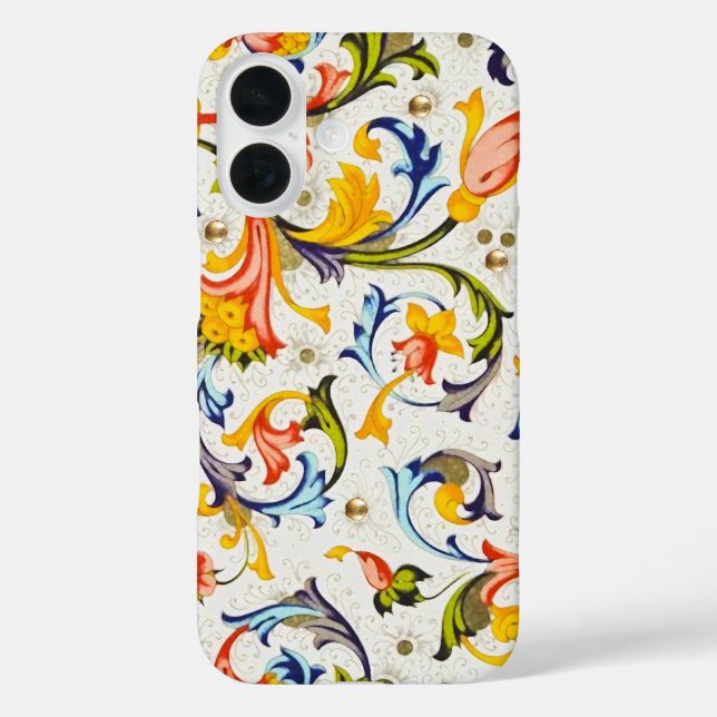 COQUES Case-Mate iPhone RENAISSANCE FLORENTINE EAUX FLORALES, FLEURS (Verso)