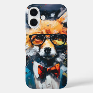 Coque Pour iPhone 16 Renard Abstrait minimaliste