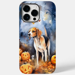 Coque Case-Mate iPhone Renard américain anglais d'Halloween avec citrouil