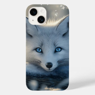 Coque Case-Mate iPhone Renard arctique aux yeux bleus submergeants