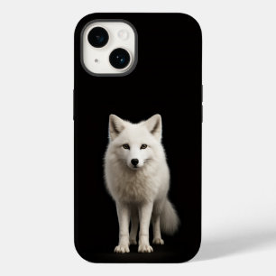 Coque Case-Mate iPhone Renard arctique ivoire Black 4 Luxe iPhone 14 Mate