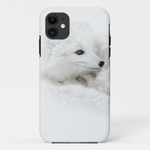 Coque Case-Mate iPhone Renard arctique recouvert en hiver