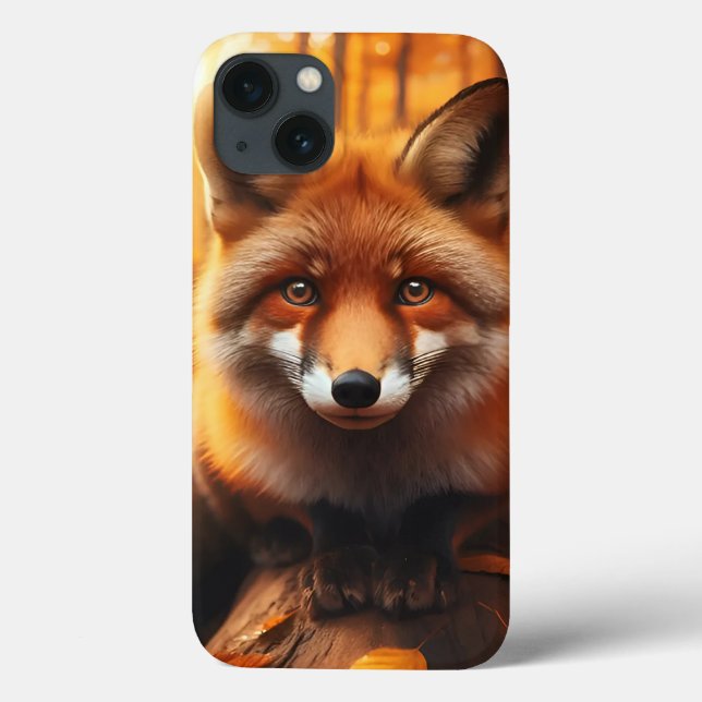 Coques Case-Mate iPhone Renard d'automne en esthétique et joli charme fore (Verso)