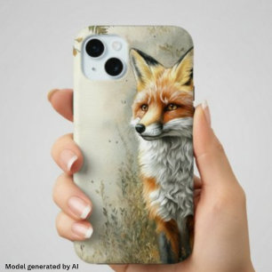 Coque Case-Mate iPhone Renard de la forêt à l'aquarelle Nature Nom