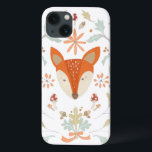 Coques Pour iPhone Renard des bois<br><div class="desc">Renard boisé aux feuilles verts. Artiste : June Erica Vess. ID d'image : 105549D.</div>