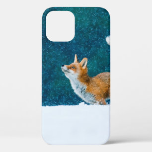 Case-Mate iPhone Case Renard en chute de neige. Renard rouge, Vulpes vul