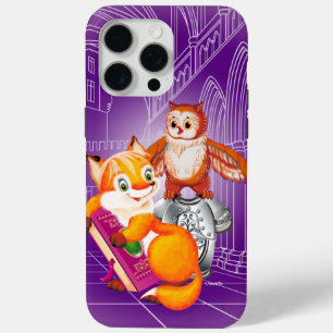 Coque iPhone 15 Pro Max renard et hibou