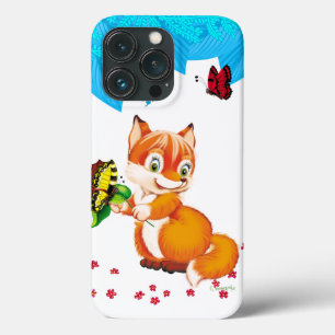 Coques Pour iPhone renard et papillon