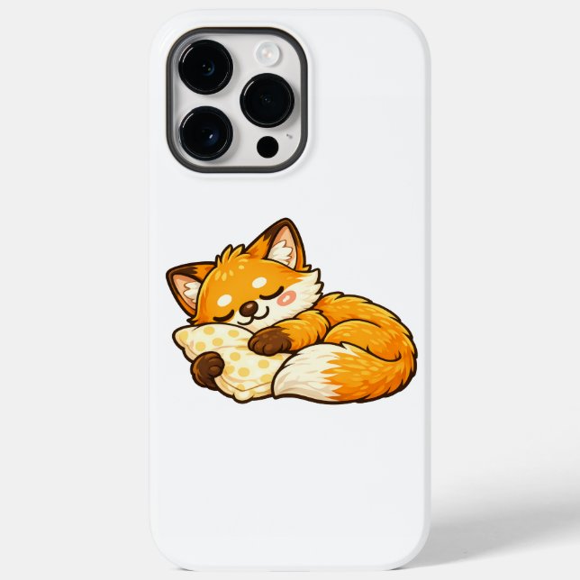 Coques Case-Mate iPhone Renard Mignon Endormi au Chaud (Verso)