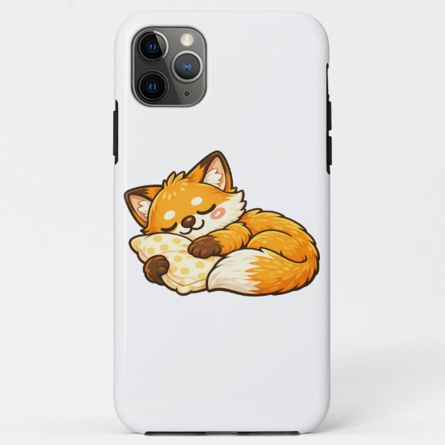 Coques Case-Mate iPhone Renard Mignon Endormi au Chaud (Dos)