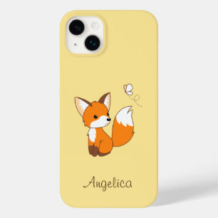 Coque Case-Mate iPhone Renard Mignon Qui Regarde Papillon