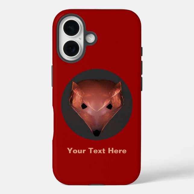 Coques Case-Mate iPhone Renard rouge fractal (Verso)