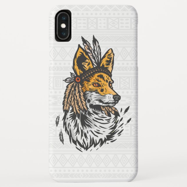 Coques Case-Mate iPhone Renard tribal (Dos)