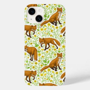 Coque Case-Mate iPhone Renards et papillons sur le blanc naturel