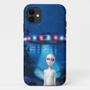 Coque Case-Mate iPhone Rencontre de fin d'UFO de forêt