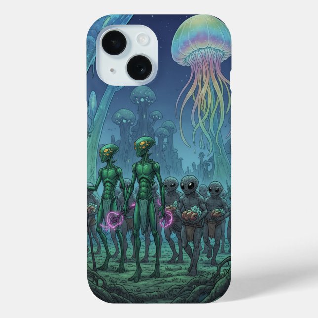 Coques Case-Mate iPhone Rencontre extraterrestre en eaux profondes (Verso)