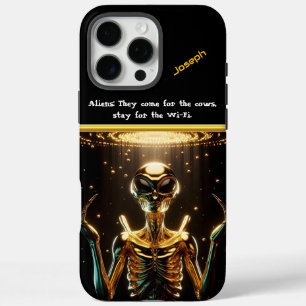 Coque iPhone 16 Pro Max Rencontre mystérieuse d'Aliens dans un spectacle c