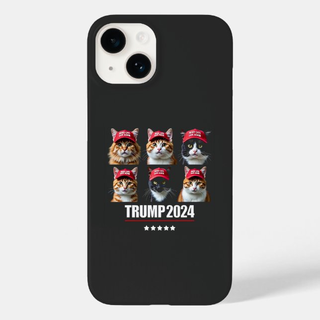 Coques Case-Mate iPhone Rendre les chats en sécurité à l'élection de Maga  (Verso)