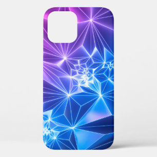 Case-Mate iPhone Case rendu 3d, arrière - plan géométrique néon rose, po