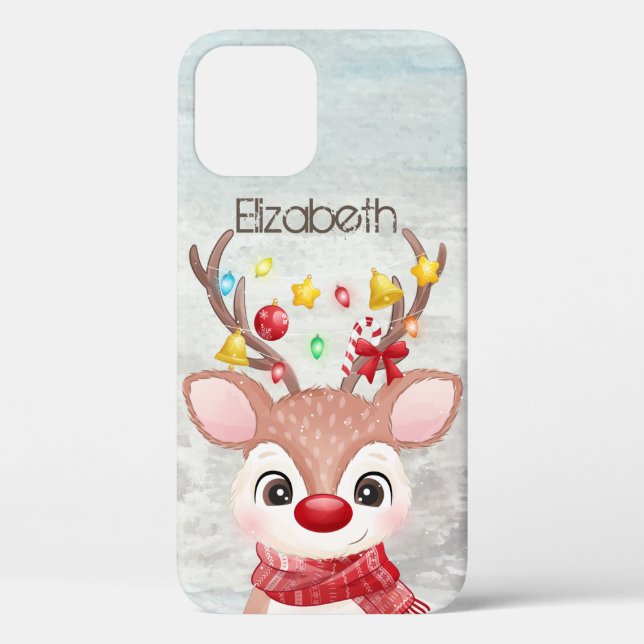 Coques Case-Mate iPhone Rennes de Noël adorables  (Verso)