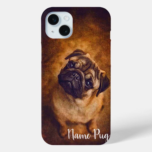 Coques Case-Mate iPhone Renommez votre chien de chien Carlin sur les boîti (Verso)