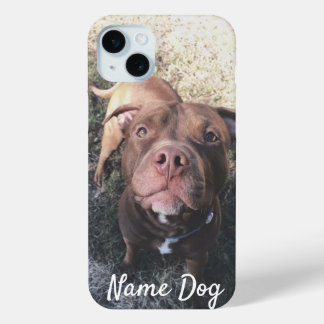 Coque Case-Mate iPhone Renommez votre chien Pitbull sur les boîtiers télé